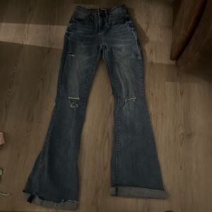 Women's Blue Flared Jeans